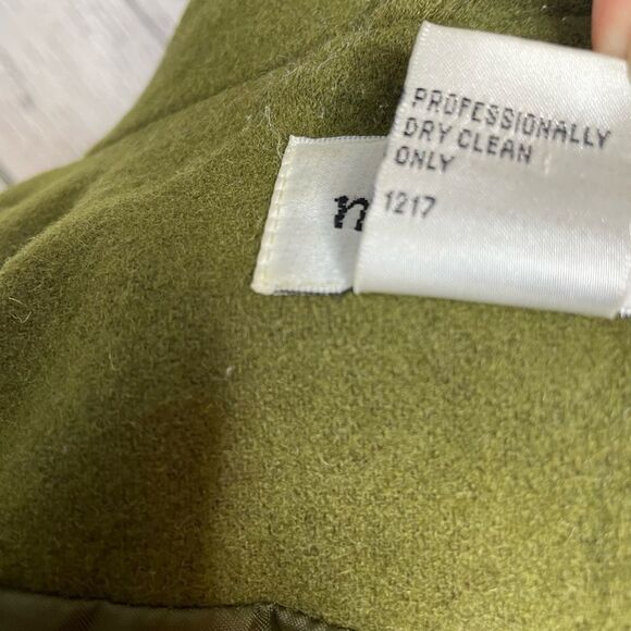 Newport News Vintage Pea Coat Green 4 - Picture 8 of 9